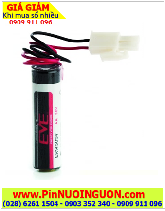 EVE ER14505 (ZẮC CẮM), Pin nuôi nguồn PLC EVE ER14505 lithium 3.6V AA 2700mAh chính hãng